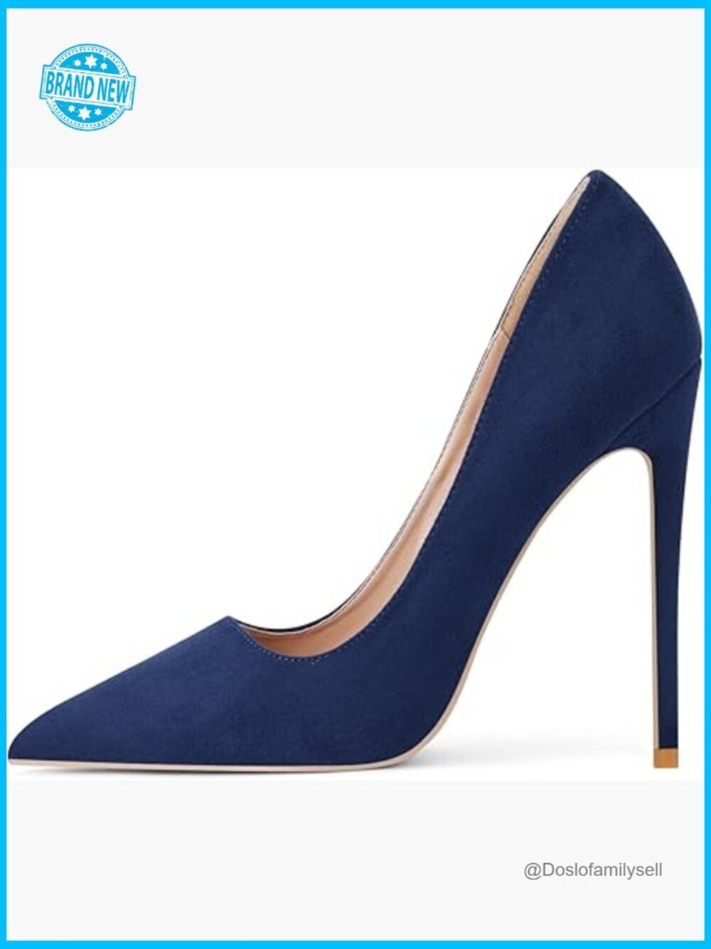 Pointed Toe Stiletto Pumps High Heels Sexy Party Shoes 4.7 Inch